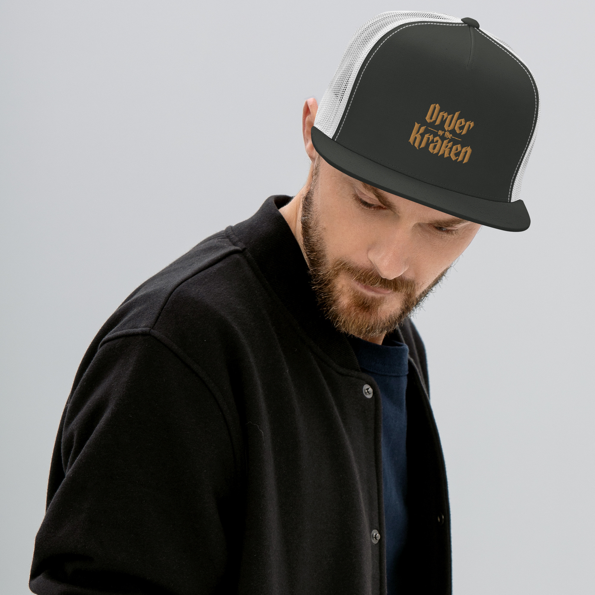 5-panel-trucker-cap-charcoal-white-front-653910704c3d5.jpg